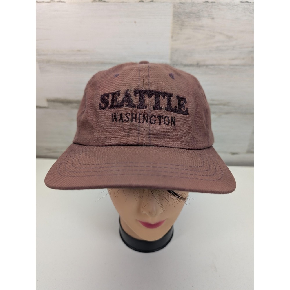 Sportcap Seattle Washington Hat Mauve Purple Souvenir Baseball Cap Adjustable